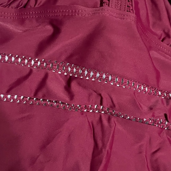 Daci burgundy one piece plus swimsuit - Picture 6 of 7